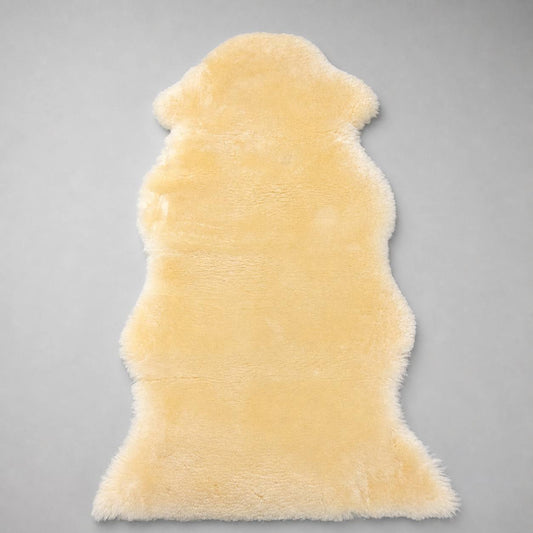 Real Australian Sheepskin Rug 136×65cm Short Wool Natural Cream Soft Fur Mat