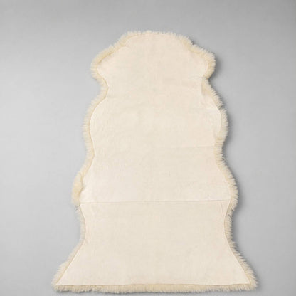 Real Australian Sheepskin Rug 136×65cm Short Wool Natural Cream Soft Fur Mat