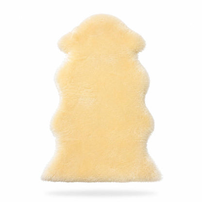 Real Australian Sheepskin Rug 136×65cm Short Wool Natural Cream Soft Fur Mat